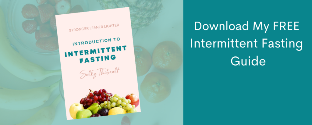 Intermittent Fasting Guide with fruit display